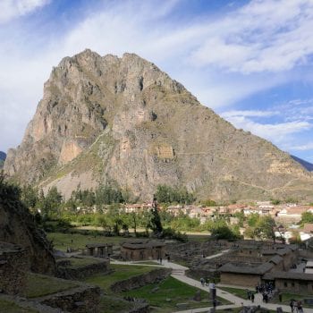Uitzicht vanuit Ollantaytambo